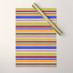 Modern Craft Summer Collection - Roman Stripes Wrapping Paper Gallery Image 1