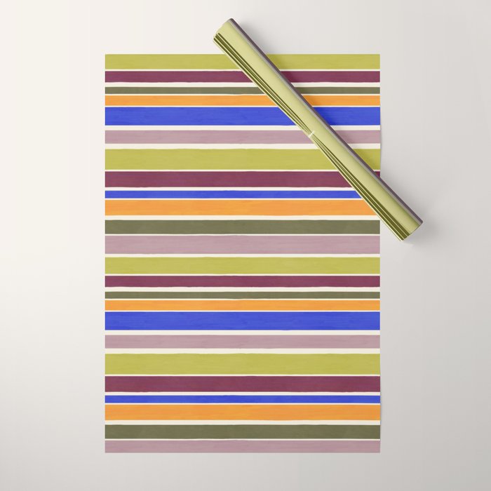 Modern Craft Summer Collection - Roman Stripes Wrapping Paper Gallery Image 1