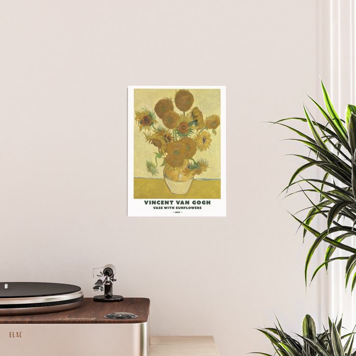 Sunflowers by Vincent Van Gogh Poster Gallery Image 2
