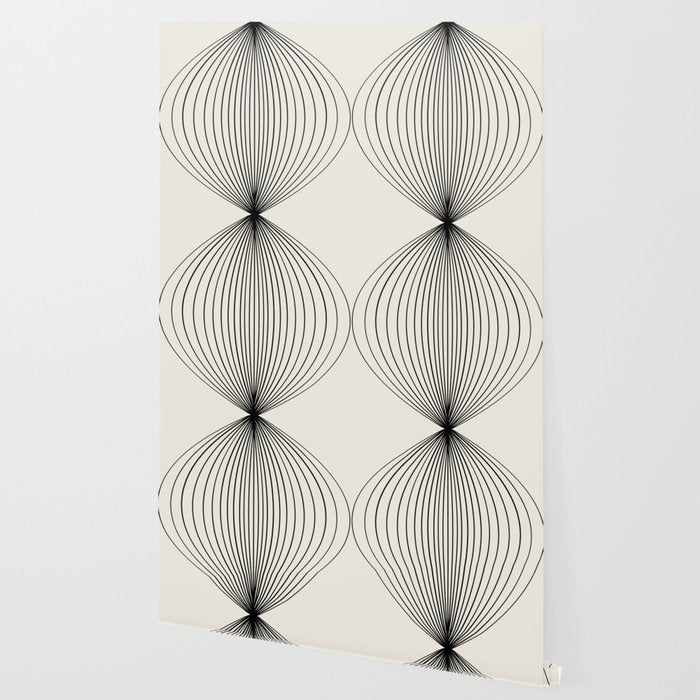 Geometric Orb Pattern - Black and White Wallpaper Gallery Image 2