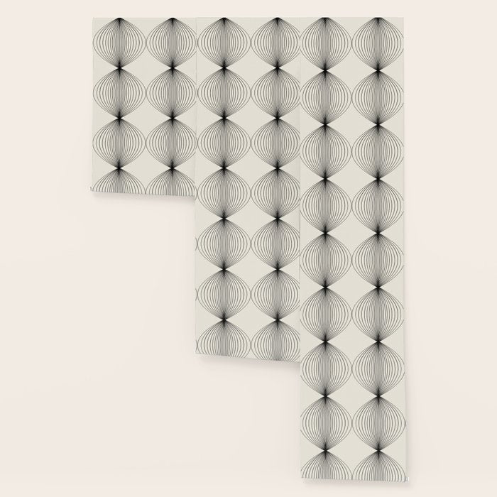 Geometric Orb Pattern - Black and White Wallpaper Gallery Image 3