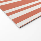Classic Stripes XLVII - Brick Red Welcome Mat Gallery Image 2