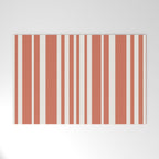 Classic Stripes XLVII - Brick Red Welcome Mat Gallery Image 1