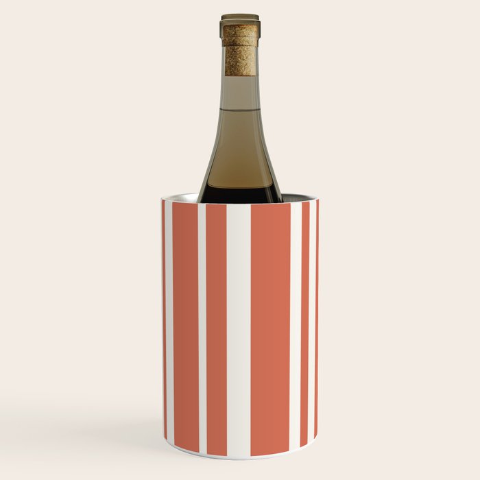 Classic Stripes XLVII - Brick Red Wine Chiller Gallery Image 3