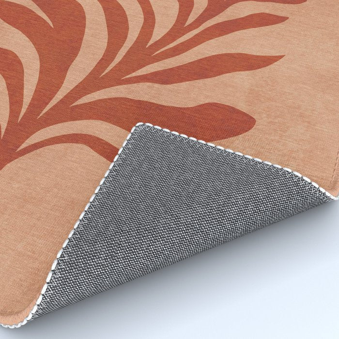 Maximalist wildflower in clay orange Rug Gallery Image 4