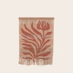 Maximalist wildflower in clay orange Wall Hanging Gallery Image 1