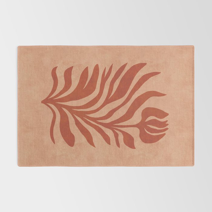Maximalist wildflower in clay orange Rug Gallery Image 2