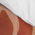 Maximalist wildflower in clay orange Comforter Gallery Image 4