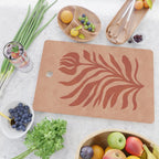 Maximalist wildflower in clay orange Cutting Board Gallery Image 2