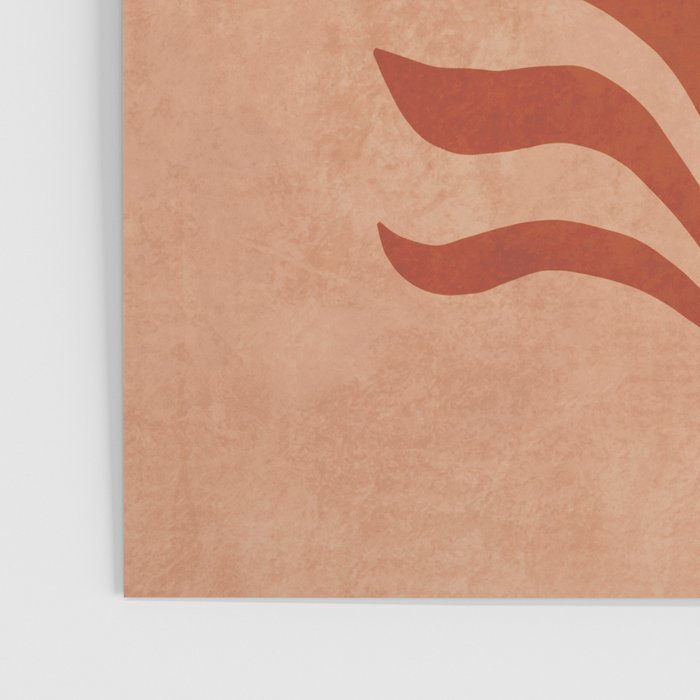 Maximalist wildflower in clay orange Poster Gallery Image 3