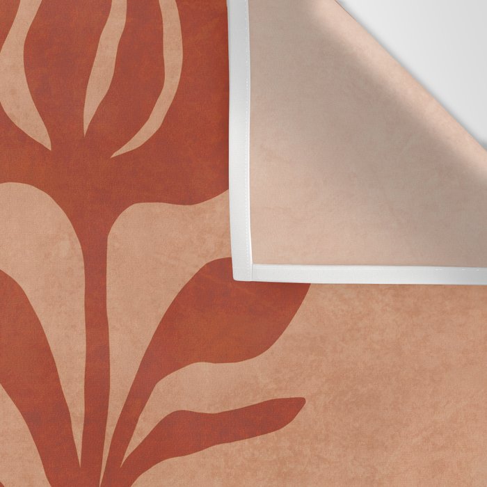 Maximalist wildflower in clay orange Wall Tapestry Gallery Image 3