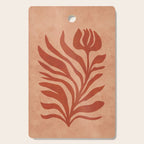 Maximalist wildflower in clay orange Cutting Board Gallery Image 1