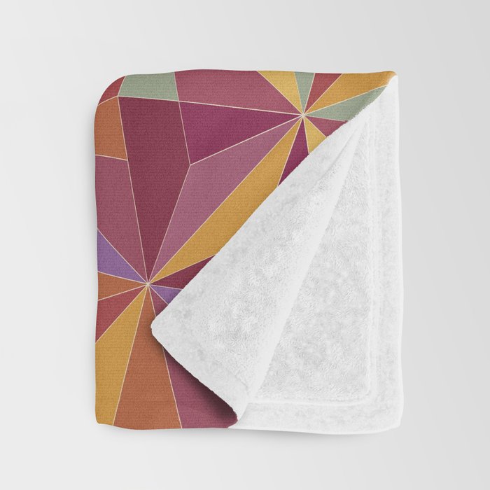 Kaleidoscope Tile Pattern X Vibrant Tropical Throw Blanket Gallery Image 3