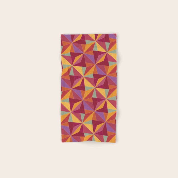 Kaleidoscope Tile Pattern X Vibrant Tropical Bath Towel Gallery Image 1