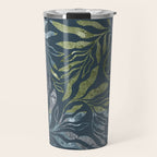 Endless Dark Leaf Illustration 1.1 Celestial Blue-Green Travel Mug Gallery Image 1