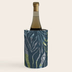 Endless Dark Leaf Illustration 1.1 Celestial Blue-Green Wine Chiller Gallery Image 2