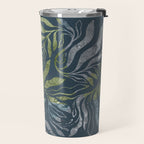 Endless Dark Leaf Illustration 1.1 Celestial Blue-Green Travel Mug Gallery Image 2