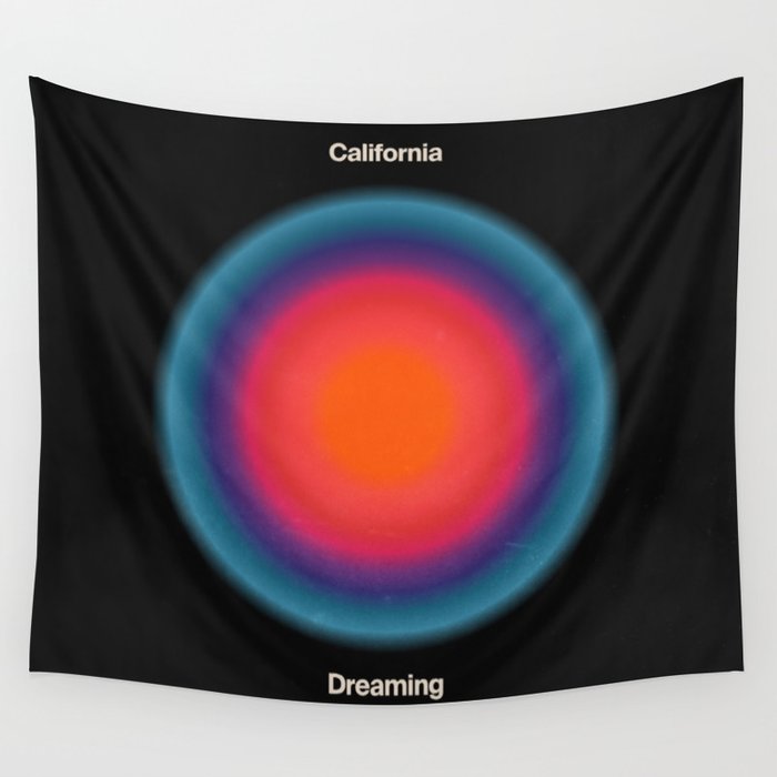 California Dreaming: Midnight Black Edition Wall Tapestry Gallery Image 1