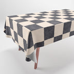CHECKER - 001 - Graphite Tablecloth Gallery Image 1