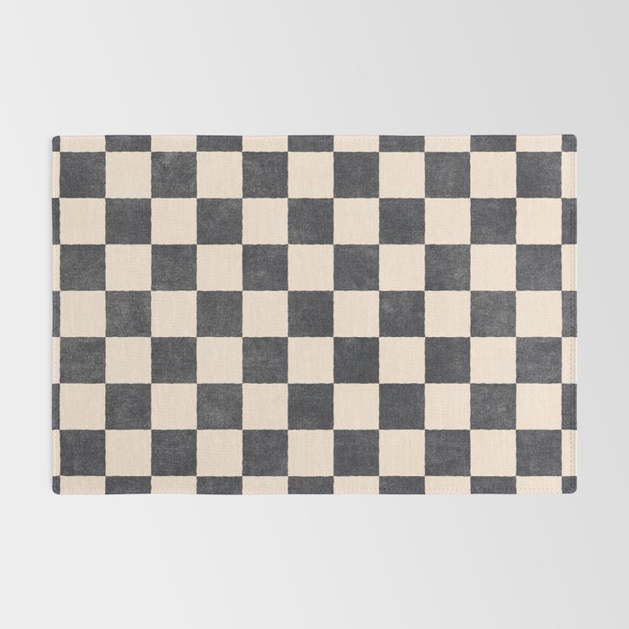 CHECKER - 001 - Graphite Rug Gallery Image 2