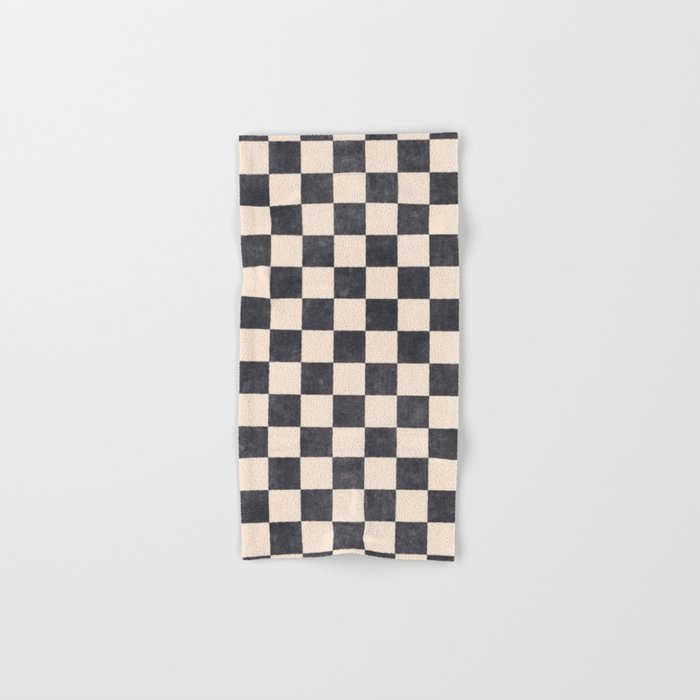 CHECKER - 001 - Graphite Bath Towel Gallery Image 1