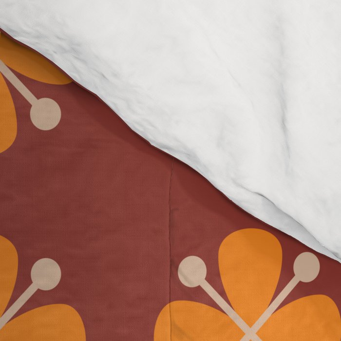 Retro Floral Burst Comforter Gallery Image 4
