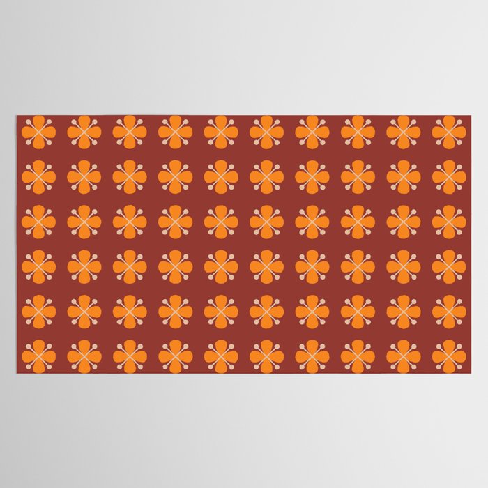 Retro Floral Burst Tablecloth Gallery Image 2