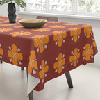 Retro Floral Burst Tablecloth Gallery Image 3