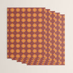 Retro Floral Burst Wrapping Paper Gallery Image 3