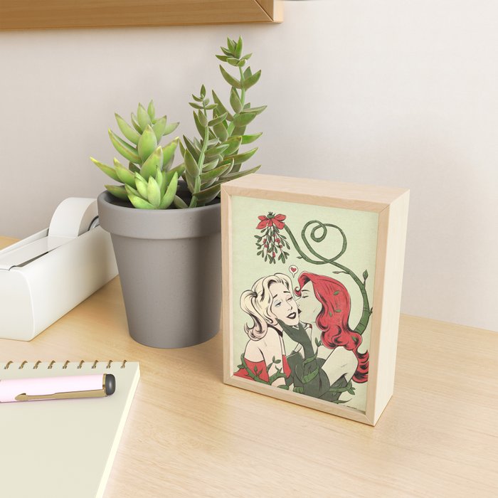 mistletoe kiss Mini Art Print Gallery Image 2