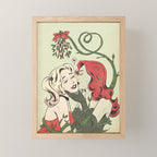 mistletoe kiss Mini Art Print Gallery Image 1