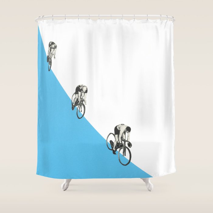 Riders on a Form Shower Curtain Gallery Image 1