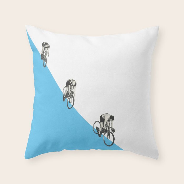 Riders on a Form Throw Pillow Gallery Image 1