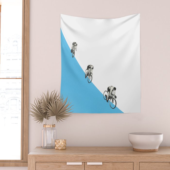 Riders on a Form Wall Tapestry Gallery Image 2