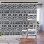 Structured Lines Grid Wall Mural Gallery Image 1