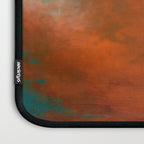 Aesthetic Copper and Aqua Blue Rust Laptop Sleeve Gallery Image 3