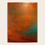 Aesthetic Copper and Aqua Blue Rust Poster Gallery Image 4