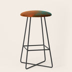 Aesthetic Copper and Aqua Blue Rust Stool Gallery Image 1