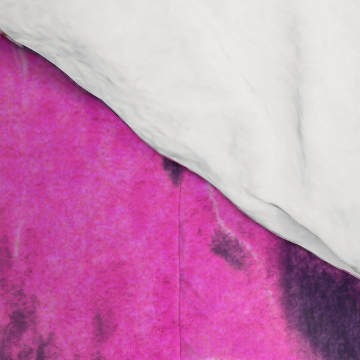 marble tie dye: bright pink Comforter Gallery Image 4