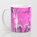 marble tie dye: bright pink Coffee Mug Gallery Image 3