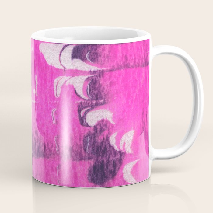 marble tie dye: bright pink Coffee Mug Gallery Image 1