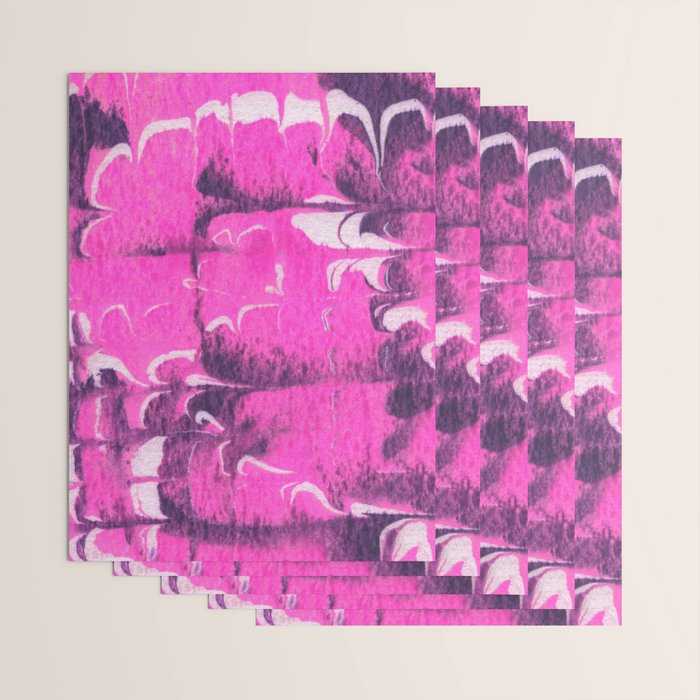 marble tie dye: bright pink Wrapping Paper Gallery Image 3