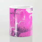 marble tie dye: bright pink Coffee Mug Gallery Image 4