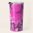 marble tie dye: bright pink Travel Mug Gallery Image 3