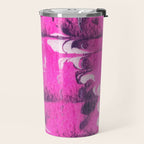 marble tie dye: bright pink Travel Mug Gallery Image 2