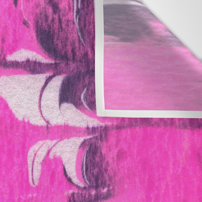 marble tie dye: bright pink Wall Tapestry Gallery Image 3