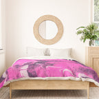 marble tie dye: bright pink Duvet Cover Gallery Image 3