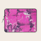 marble tie dye: bright pink Laptop Sleeve Gallery Image 1