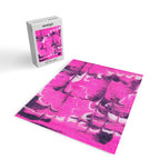 marble tie dye: bright pink Jigsaw Puzzle Gallery Image 2