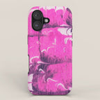 marble tie dye: bright pink iPhone Case Gallery Image 1